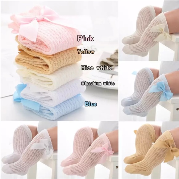 Other - 5 Pairs Knee high Socks for baby girls